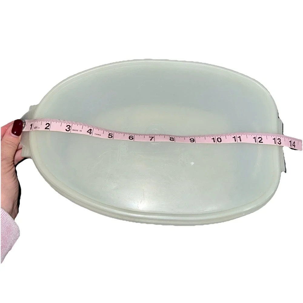 Vintage TUPPERWARE 3-Piece Ham Roast Chicken Flavor Saver Keeper Tray Container